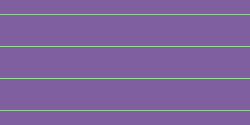 #805fa1, #99d393 horizontal lines, two pixels wide, one hundred pixels apart