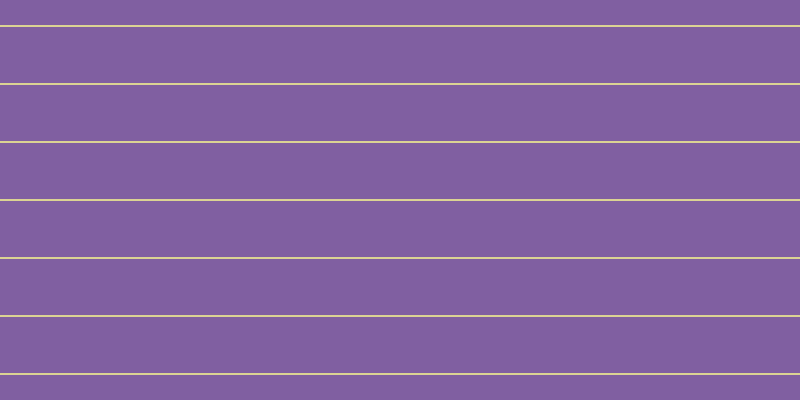 #805fa1, #dbd393 horizontal lines, two pixels wide, fifty-six pixels apart