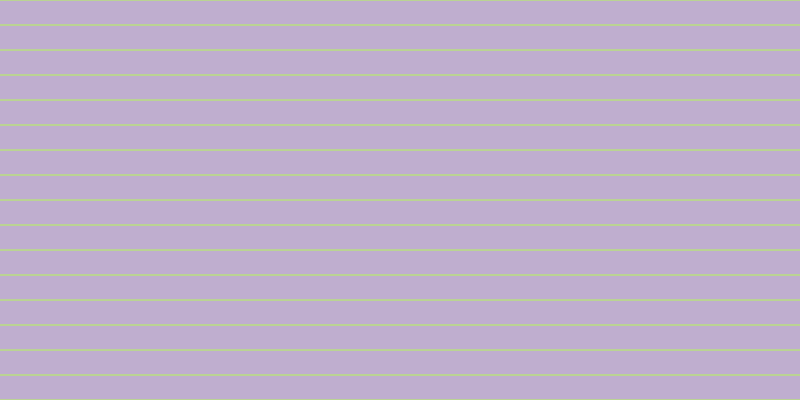 #805fa1 (50%), #bad393 horizontal lines, two pixels wide, twenty-three pixels apart