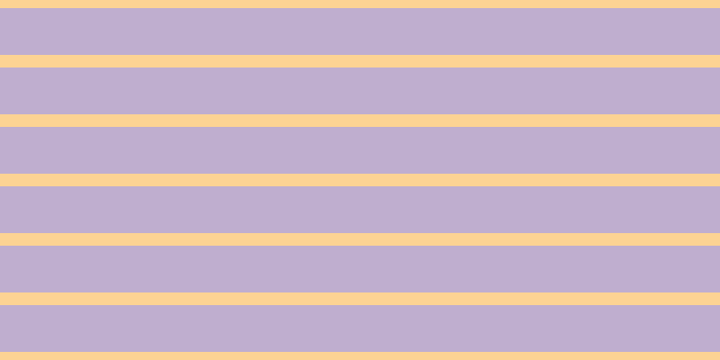 #805fa1 (50%), #fcd393 horizontal lines, fourteen pixels wide, fifty-two pixels apart