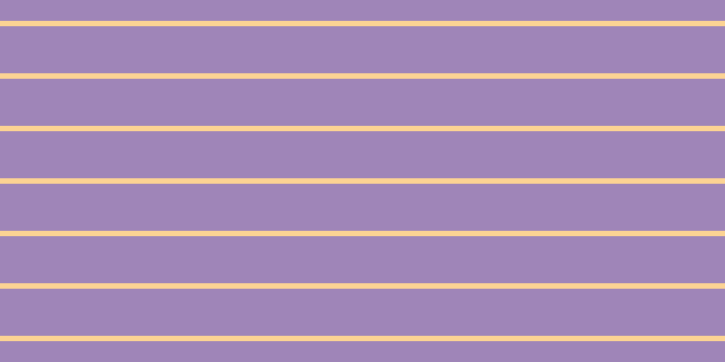 #805fa1 (75%), #fcd393 horizontal lines, six pixels wide, fifty-two pixels apart