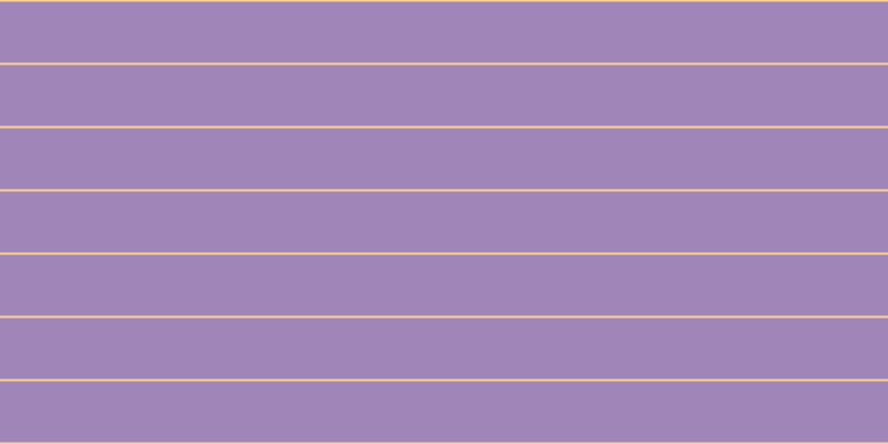 #805fa1 (75%), #fcd393 horizontal lines, two pixels wide, fifty-five pixels apart