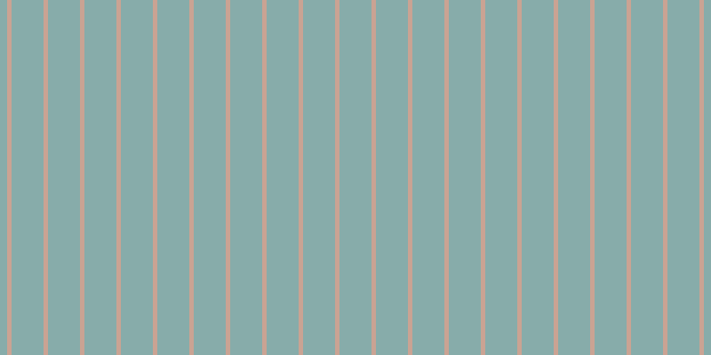 #87acaa, #caa393 vertical lines, five pixels wide, thirty-six pixels apart