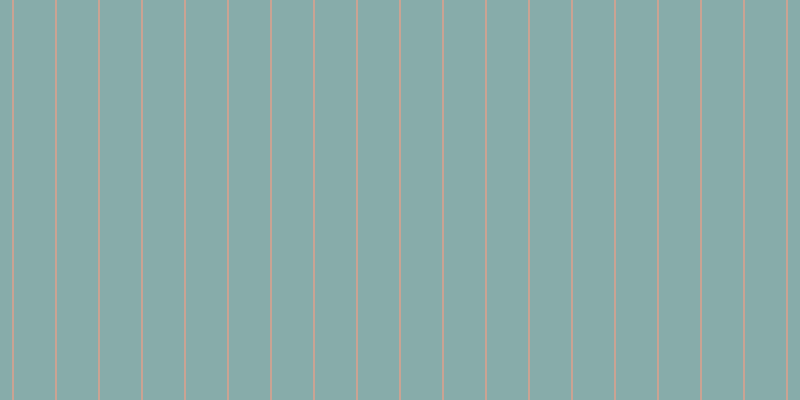 #87acaa, #caa393 vertical lines, two pixels wide, forty-one pixels apart