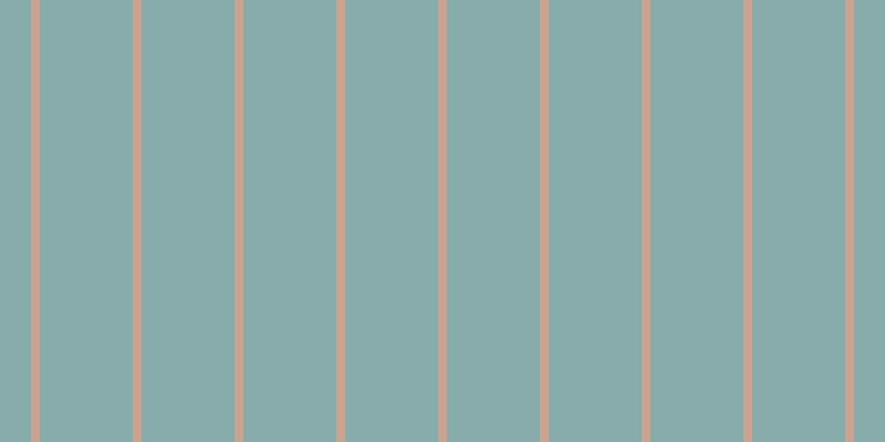 #87acaa, #caa393 vertical lines, eight pixels wide, eighty-four pixels apart