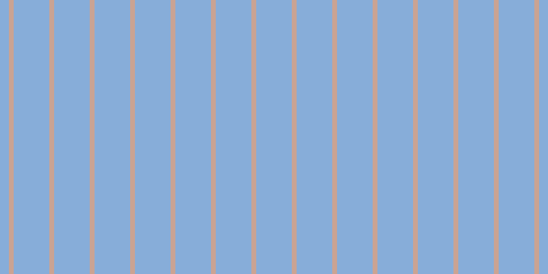 #87add9, #caa393 vertical lines, seven pixels wide, fifty-two pixels apart