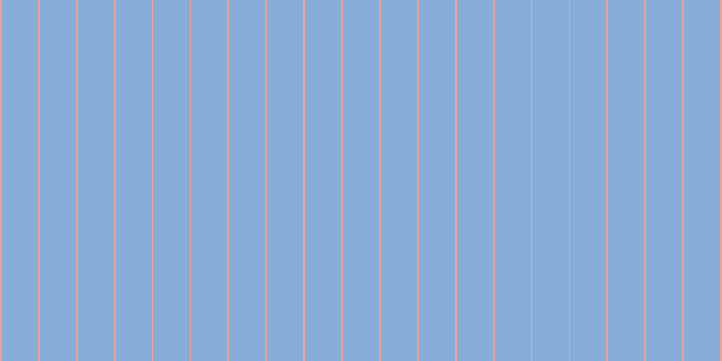 #87add9, #eba393 vertical lines, two pixels wide, forty pixels apart