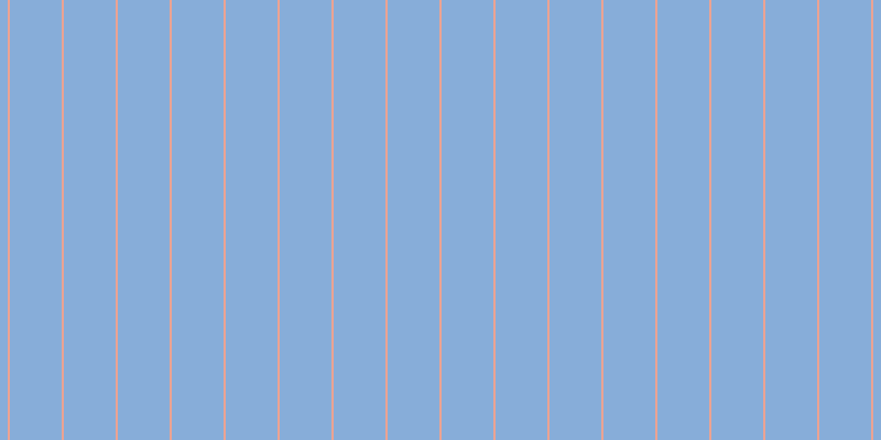 #87add9, #eba393 vertical lines, two pixels wide, forty-seven pixels apart