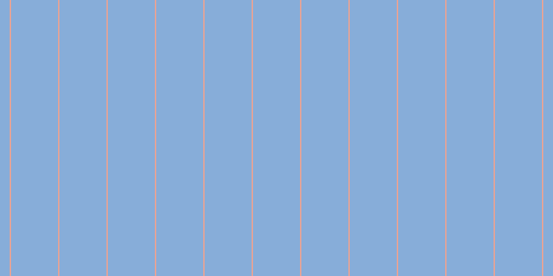 #87add9, #eba393 vertical lines, two pixels wide, sixty-eight pixels apart