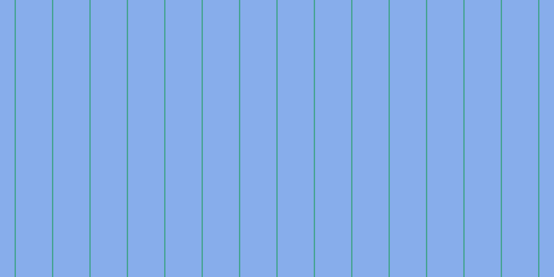 #87adeb, #46a393 vertical lines, two pixels wide, fifty-two pixels apart