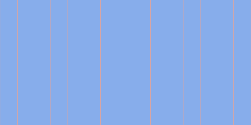 #87adeb, #eba393 vertical lines, one pixels wide, fifty-two pixels apart