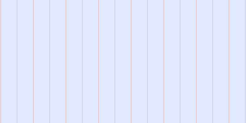 #87adfa (25%), #eba393 vertical lines, one pixels wide, fifty-two pixels apart