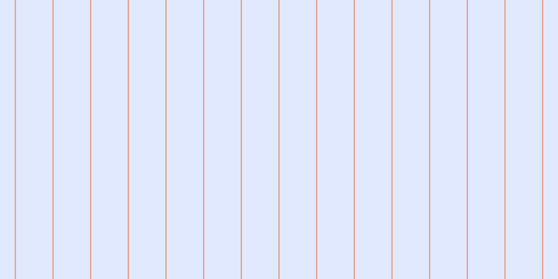 #87adfa (25%), #eba393 vertical lines, two pixels wide, fifty-two pixels apart