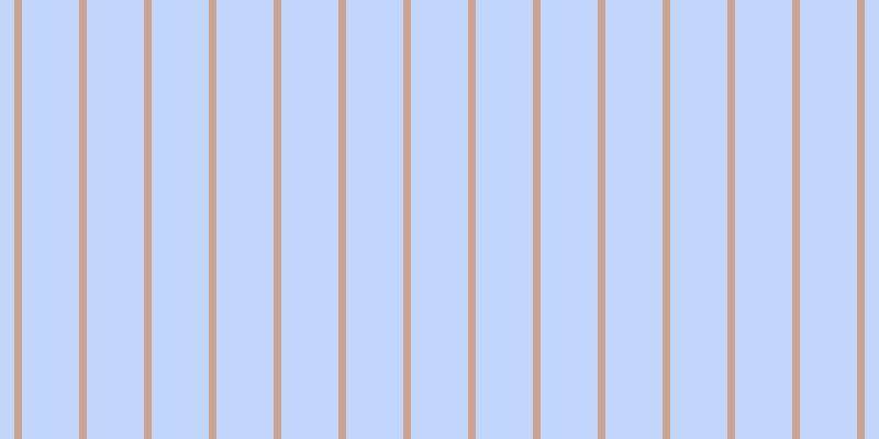 #87adfa (50%), #caa393 vertical lines, seven pixels wide, fifty-two pixels apart
