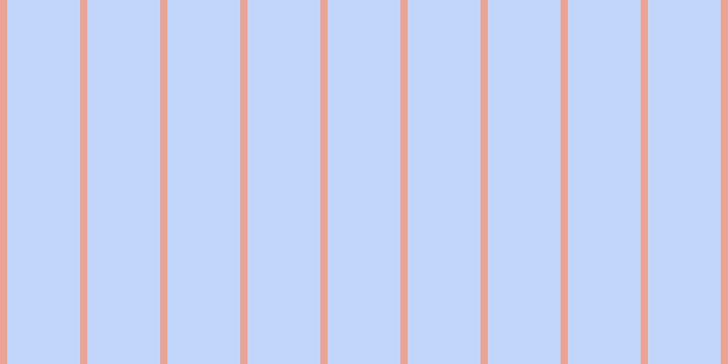 #87adfa (50%), #eba393 vertical lines, eight pixels wide, eighty pixels apart