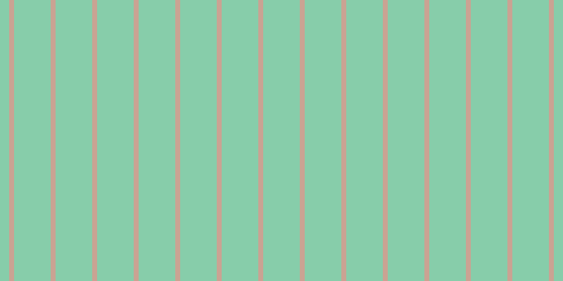 #87cdaa, #caa393 vertical lines, seven pixels wide, fifty-two pixels apart