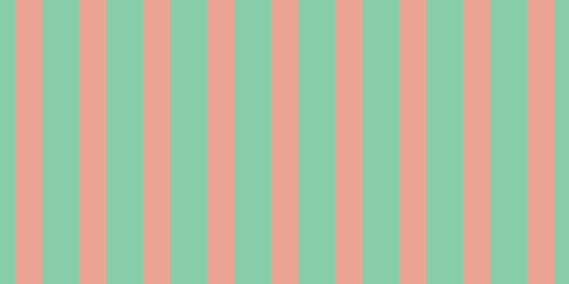 #87cdaa, #eba393 vertical lines, thirty-eight pixels wide, fifty-two pixels apart