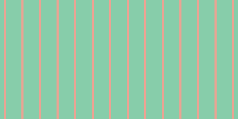#87cdaa, #eba393 vertical lines, seven pixels wide, fifty-two pixels apart