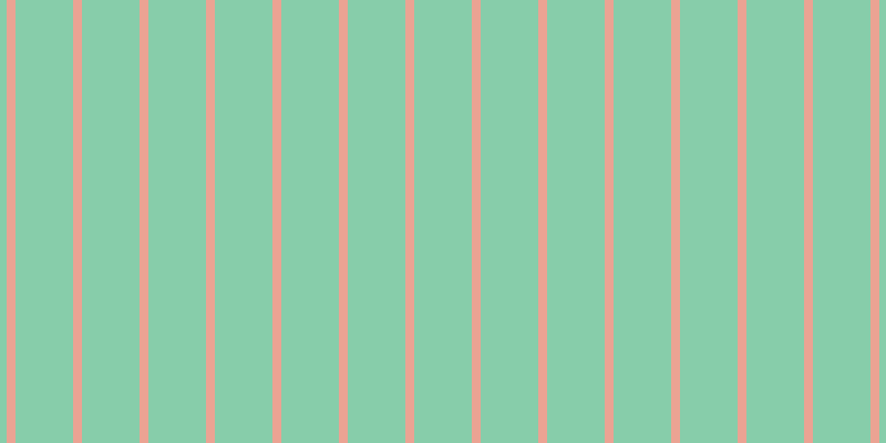 #87cdaa, #eba393 vertical lines, eight pixels wide, fifty-two pixels apart