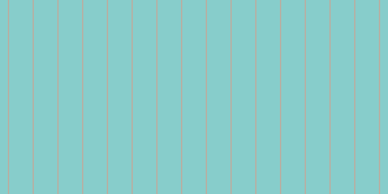 #87cdcb, #caa393 vertical lines, two pixels wide, forty-nine pixels apart