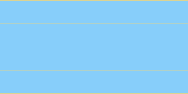 Light sky blue, #dbd393 horizontal lines, two pixels wide, ninety-seven pixels apart