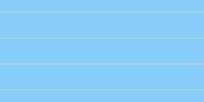 Light sky blue, #fcd393 horizontal lines, two pixels wide, one hundred pixels apart