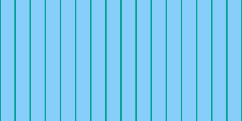 Light sky blue, #04a393 vertical lines, five pixels wide, forty-five pixels apart