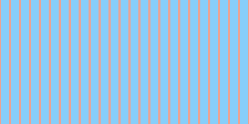 Light sky blue, #eba393 vertical lines, seven pixels wide, twenty-five pixels apart