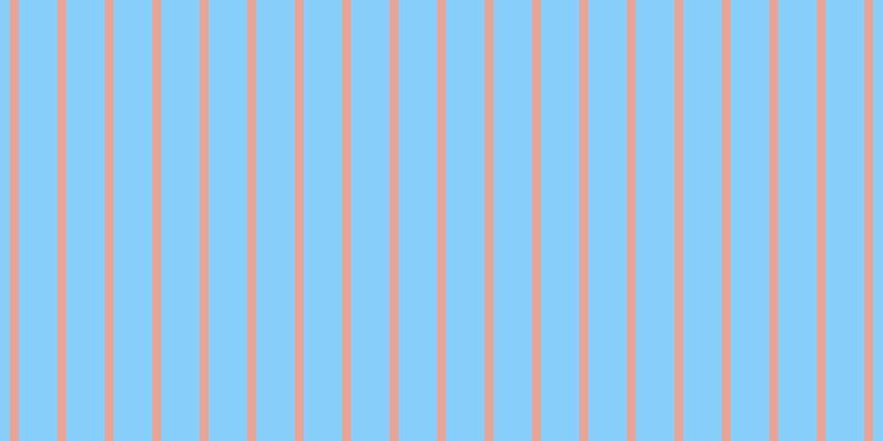 Light sky blue, #eba393 vertical lines, eight pixels wide, thirty-five pixels apart