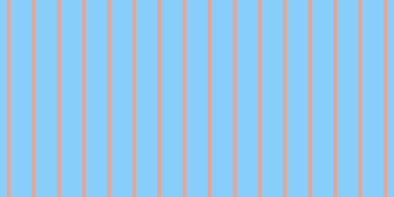 Light sky blue, #eba393 vertical lines, eight pixels wide, forty-three pixels apart
