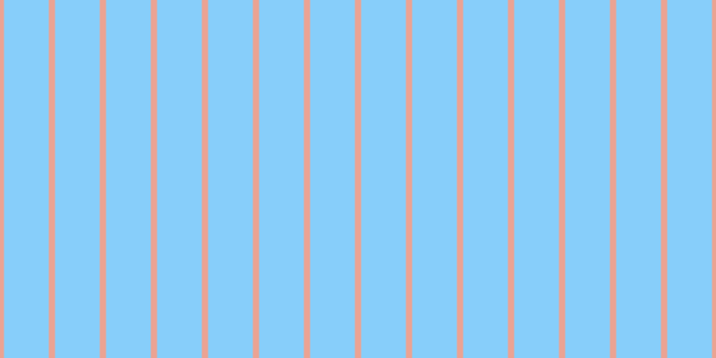 Light sky blue, #eba393 vertical lines, seven pixels wide, fifty pixels apart
