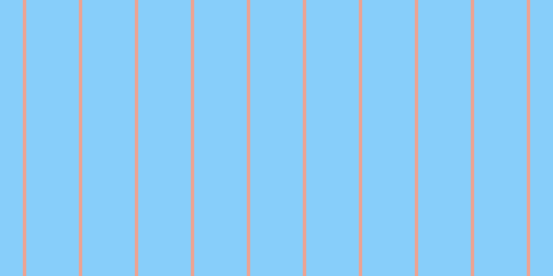Light sky blue, #eba393 vertical lines, five pixels wide, seventy-six pixels apart