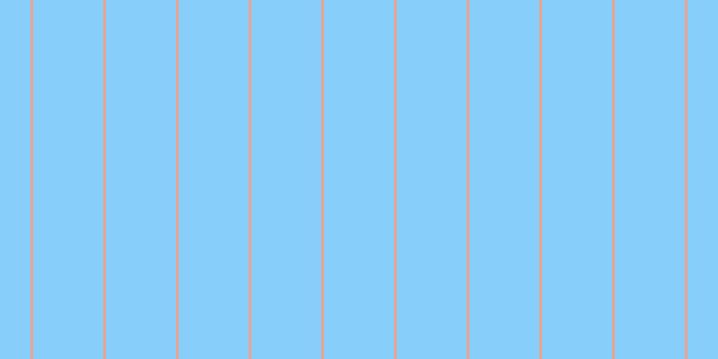 Light sky blue, #eba393 vertical lines, three pixels wide, seventy-eight pixels apart