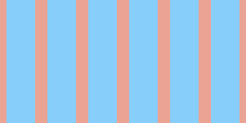 Light sky blue, #eba393 vertical lines, forty pixels wide, ninety-three pixels apart