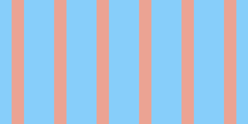 Light sky blue, #eba393 vertical lines, forty pixels wide, ninety-seven pixels apart