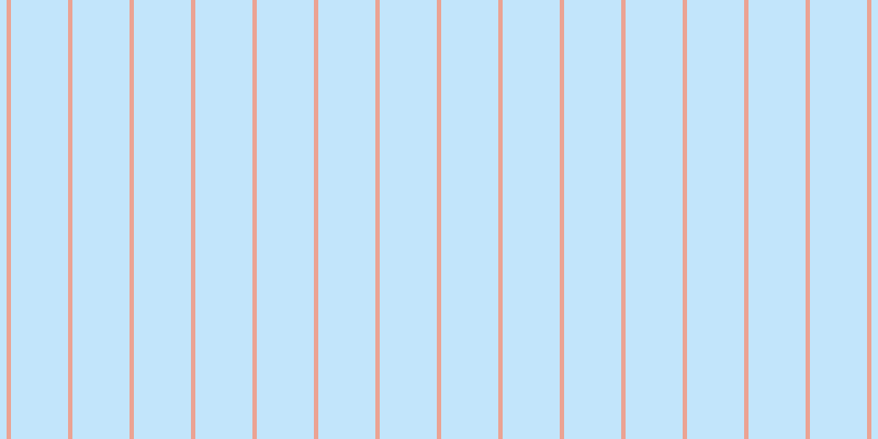 Light sky blue (50%), #eba393 vertical lines, four pixels wide, fifty-two pixels apart