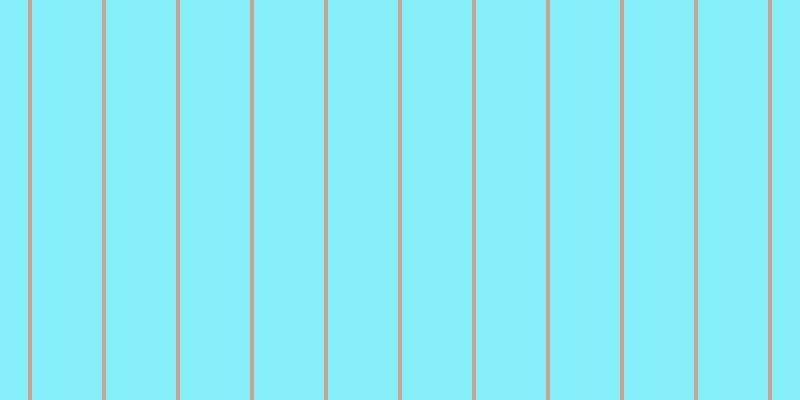 #87effa, #caa393 vertical lines, four pixels wide, seventy pixels apart