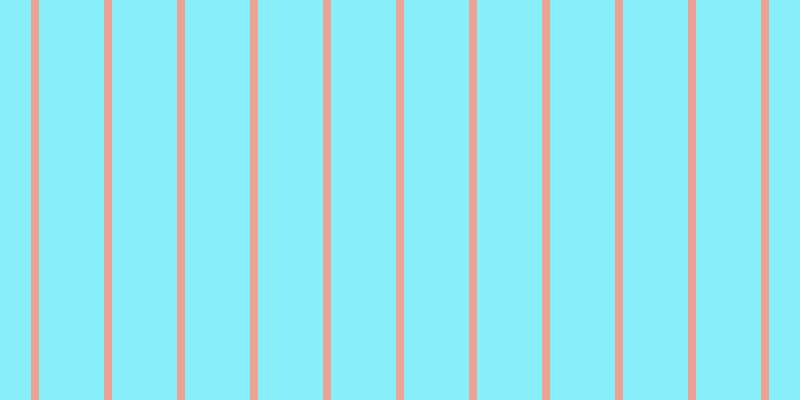 #87effa, #eba393 vertical lines, eight pixels wide, sixty-five pixels apart