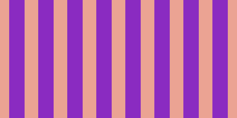 #8a2bc1, #eba393 vertical lines, forty-six pixels wide, fifty-two pixels apart