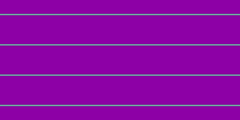 #8d00a3, #57d393 horizontal lines, four pixels wide, ninety-seven pixels apart