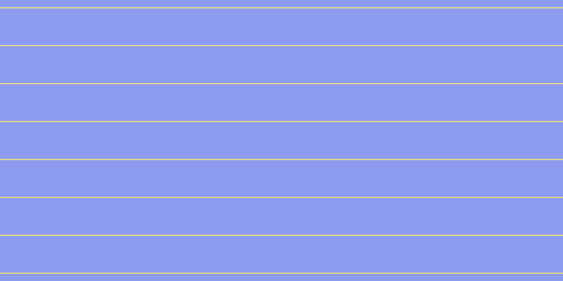 #8d9cf0, #dbd393 horizontal lines, two pixels wide, fifty-two pixels apart