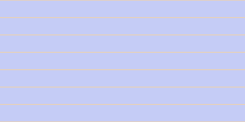#8d9cf0 (50%), #fcd393 horizontal lines, two pixels wide, fifty-five pixels apart