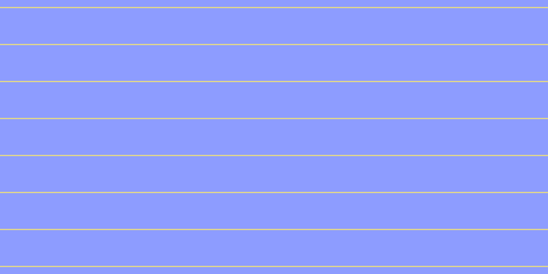 #8d9cff, #dbd393 horizontal lines, two pixels wide, fifty-two pixels apart