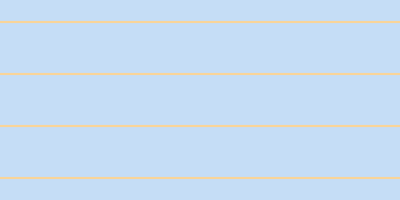 #8dbdf0 (50%), #fcd393 horizontal lines, four pixels wide, one hundred pixels apart