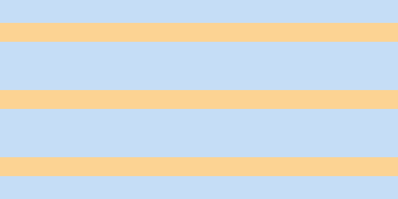 #8dbdf0 (50%), #fcd393 horizontal lines, thirty-eight pixels wide, ninety-seven pixels apart