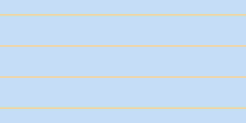 #8dbdf0 (50%), #fcd393 horizontal lines, four pixels wide, ninety-seven pixels apart