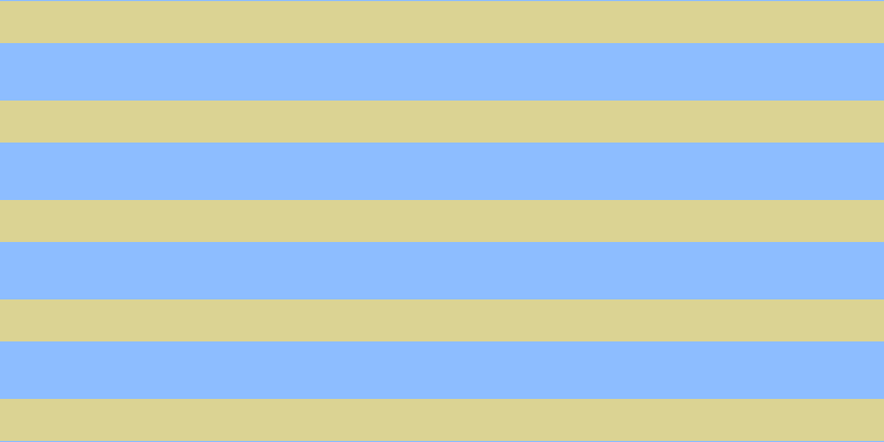 #8dbdff, #dbd393 horizontal lines, thirty-eight pixels wide, fifty-two pixels apart