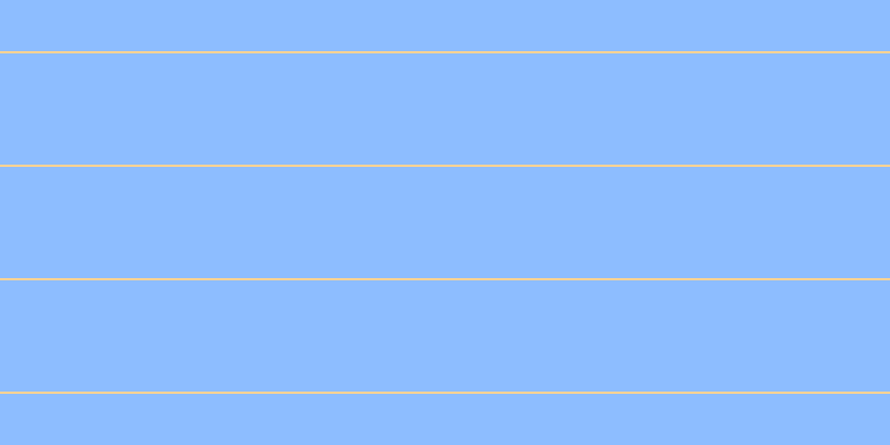 #8dbdff, #fcd393 horizontal lines, two pixels wide, one hundred pixels apart