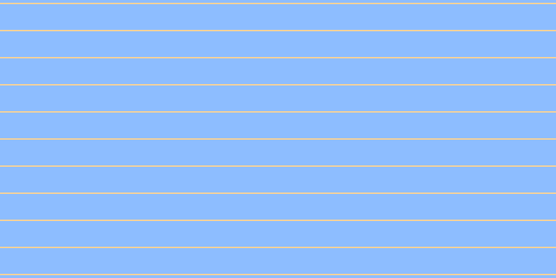 #8dbdff, #fcd393 horizontal lines, two pixels wide, thirty-seven pixels apart