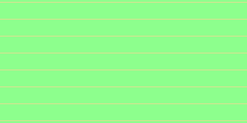 #8dff8d, #fcd393 horizontal lines, two pixels wide, fifty-three pixels apart